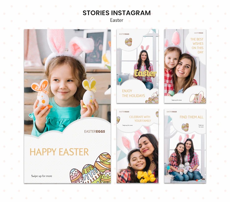 post pronto para instagram pascoa psd gratis 2