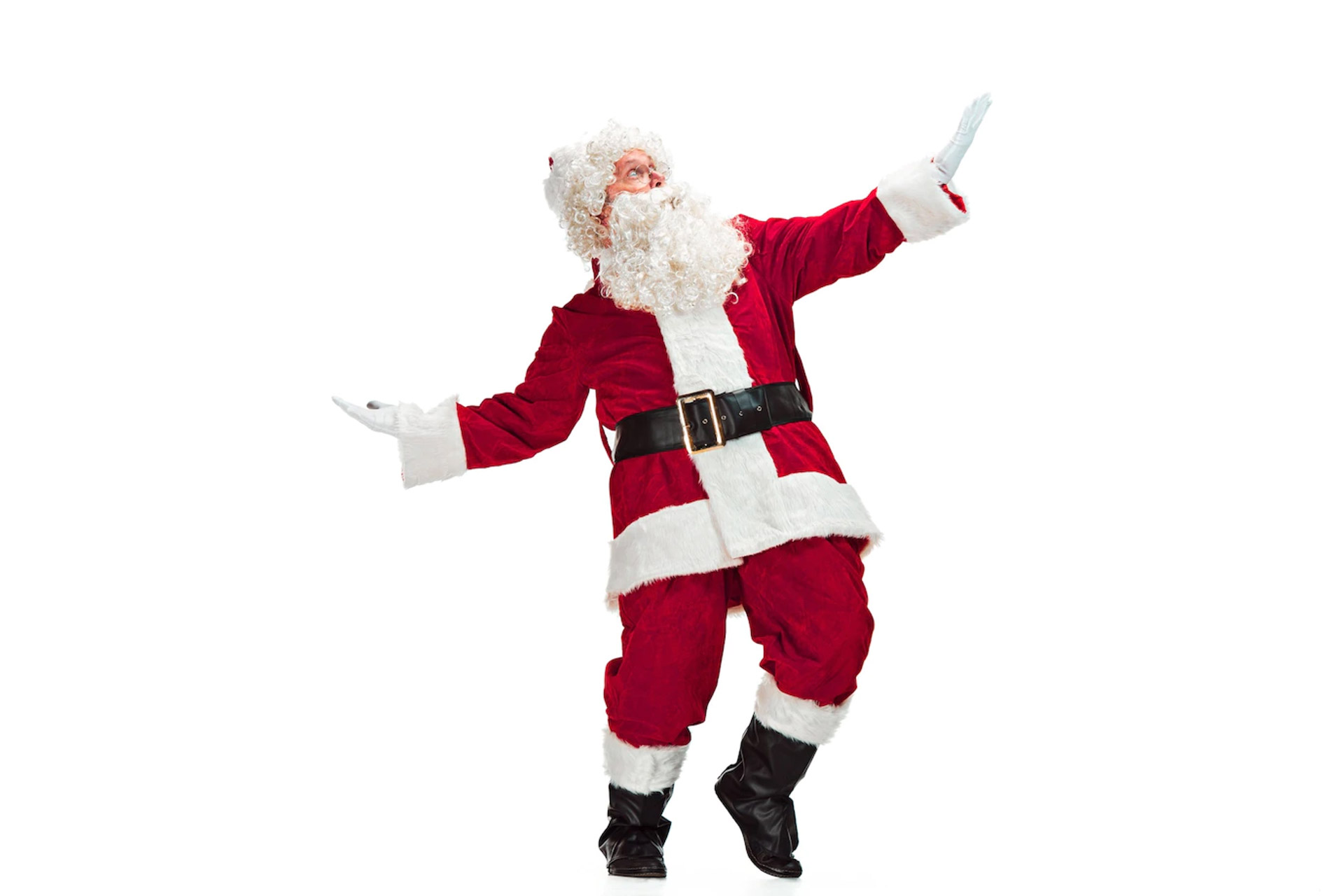 papai noel em traje vermelho isolado no branco 155003 20461