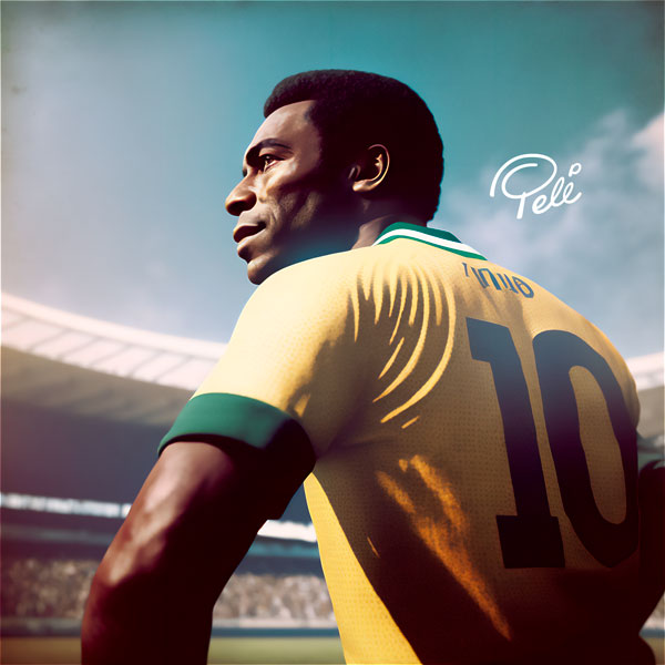 desenho do pele realista camisa 10