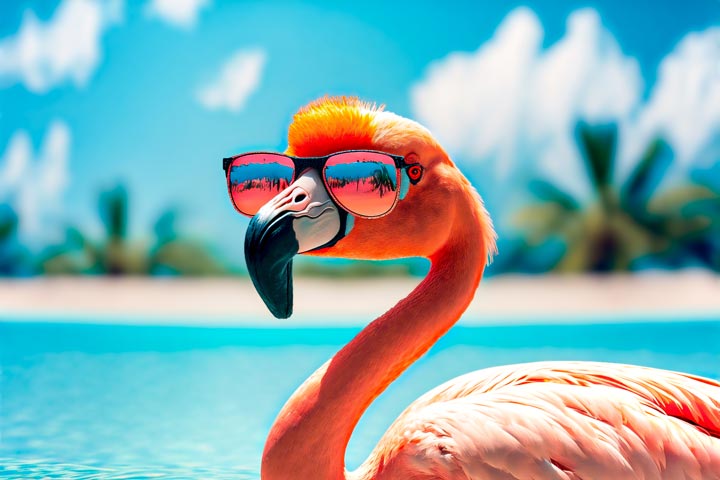 flamingo de oculos feras do design 03