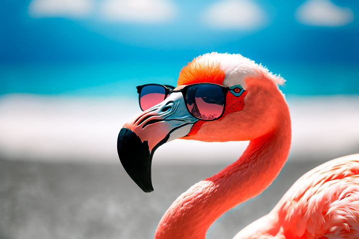 flamingo de oculos feras do design 05