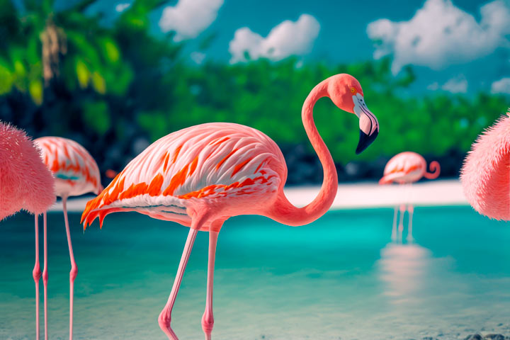 imagem de flamingo gratis 10 feras do design